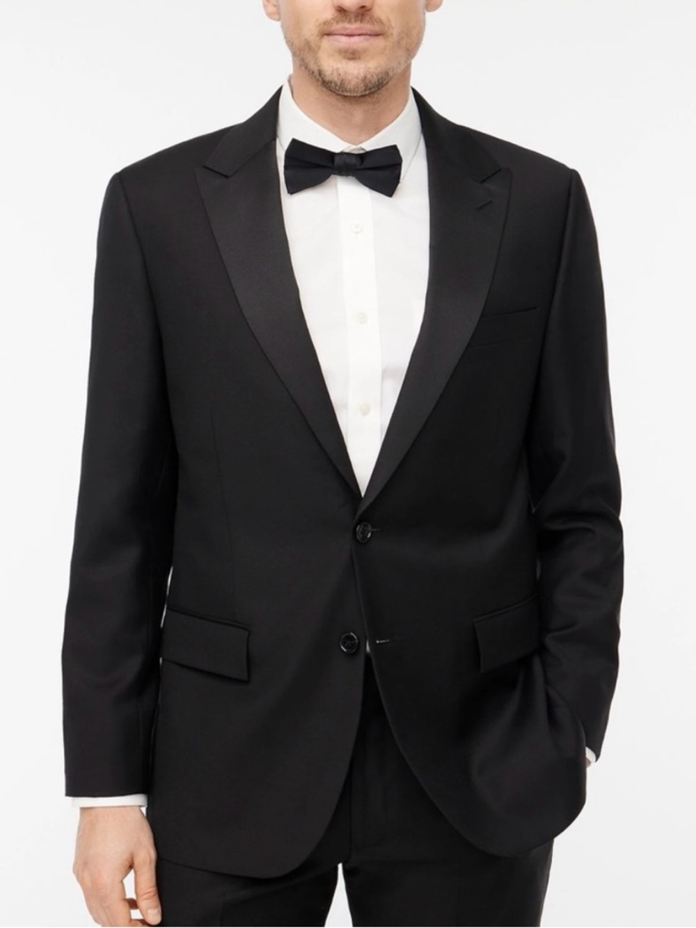 J. Crew Black Peak Lapel Tuxedo Jacket sz40R